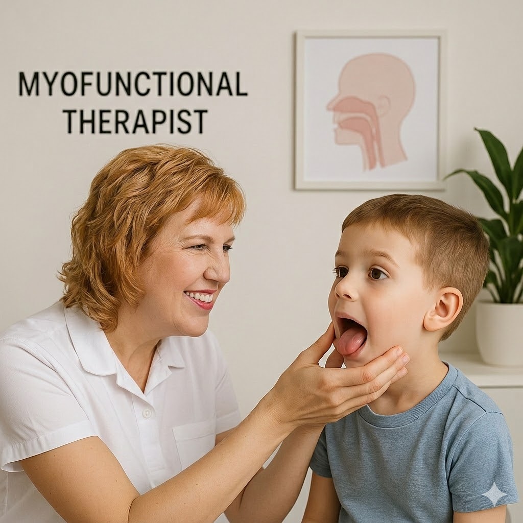 Child with Myobrace